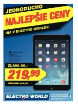 Electro World leták - najlepšie ceny Electro World leták - najlepšie ceny