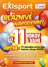 leták EXIsport - bláznivé narodeniny leták EXIsport - bláznivé narodeniny