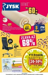 Jysk leták - ponuka mesiaca Jysk leták - ponuka mesiaca