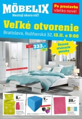 leták Möbelix - veľké otvorenie Bratislava leták Möbelix - veľké otvorenie Bratislava