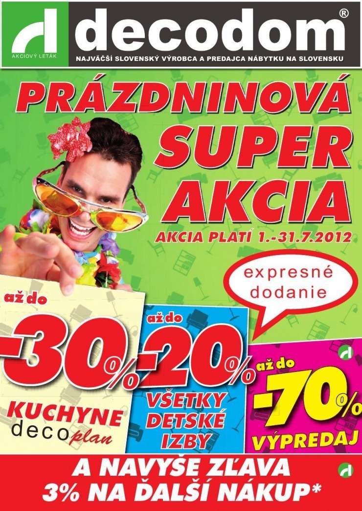 leták akčny leták Decodom strana 1 leták akčny leták Decodom strana 1