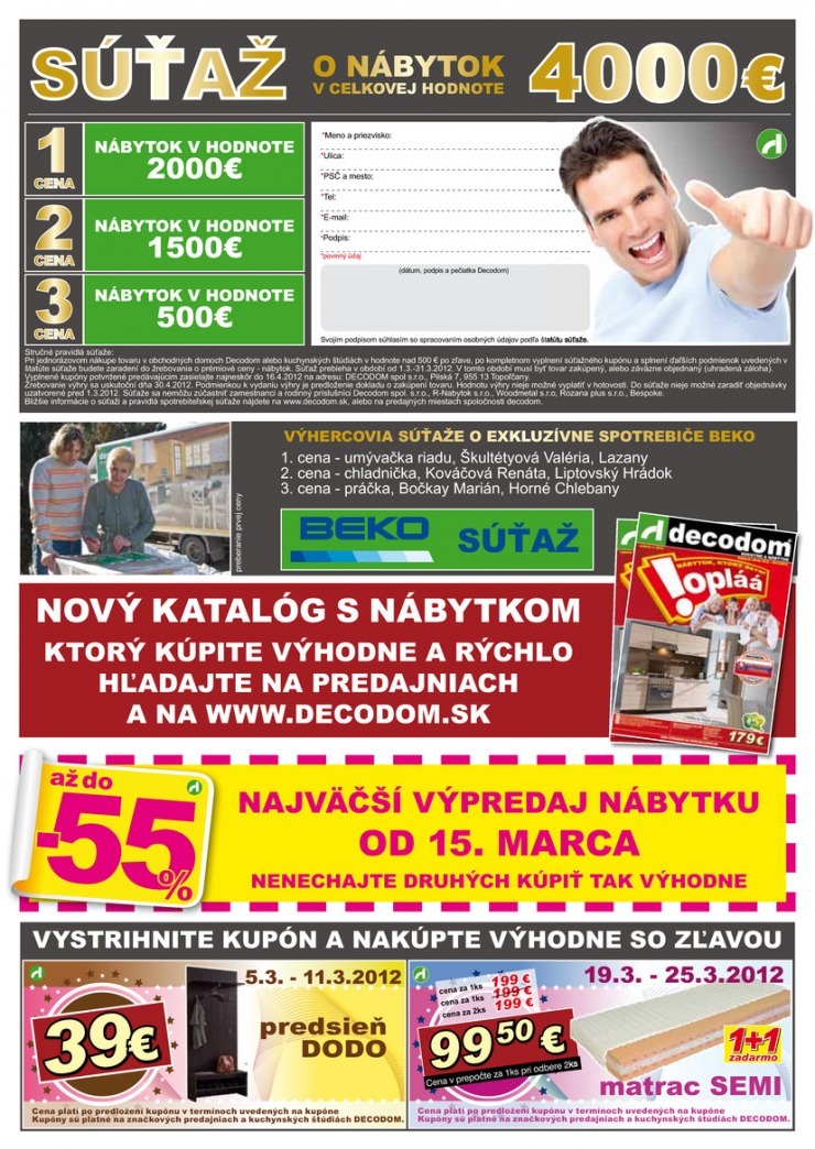leták Decodom - Zľava na kuchyne a obývačky strana 15 leták Decodom - Zľava na kuchyne a obývačky strana 15