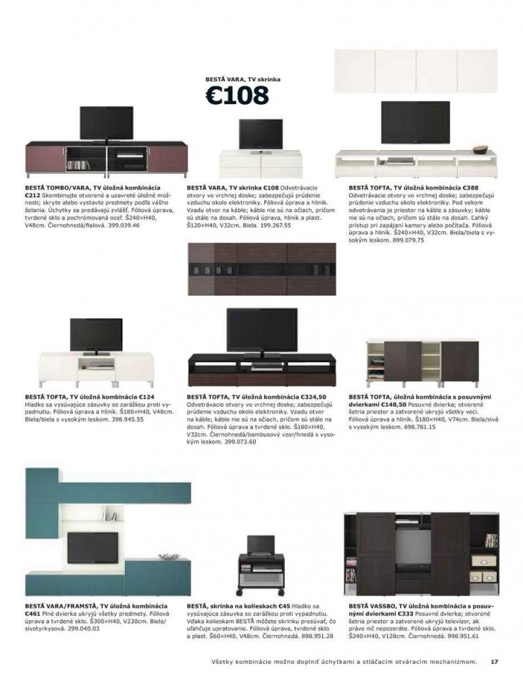 leták Ikea - úložné kombinácie strana 17 leták Ikea - úložné kombinácie strana 17