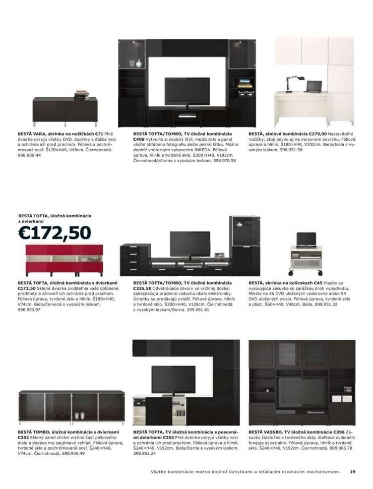leták Ikea - úložné kombinácie strana 19 leták Ikea - úložné kombinácie strana 19