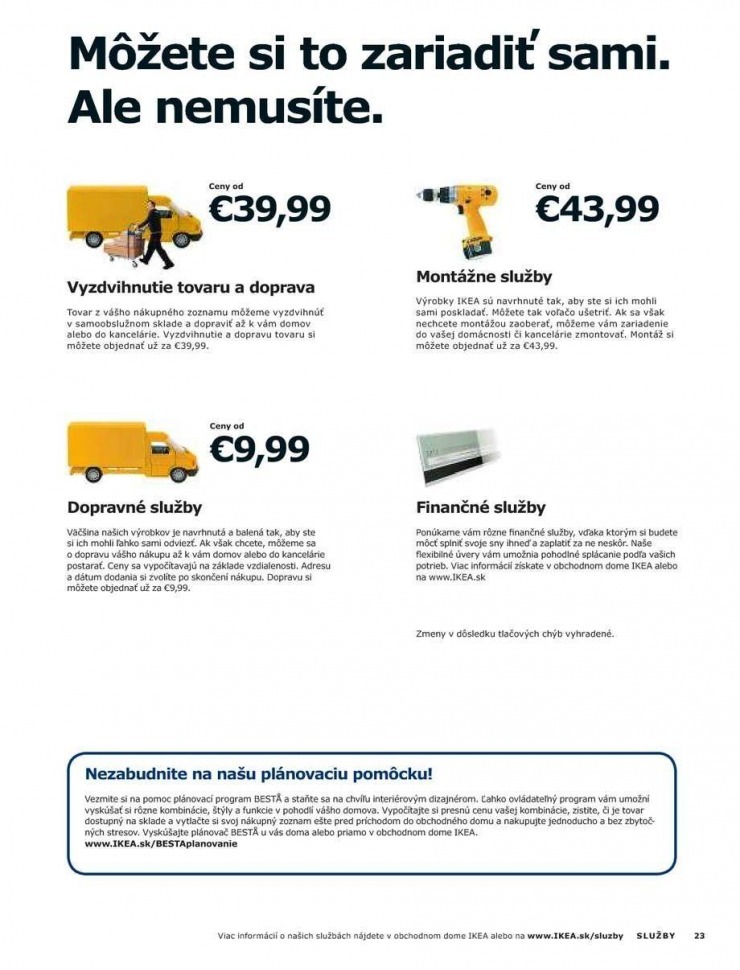 leták Ikea - úložné kombinácie strana 23 leták Ikea - úložné kombinácie strana 23
