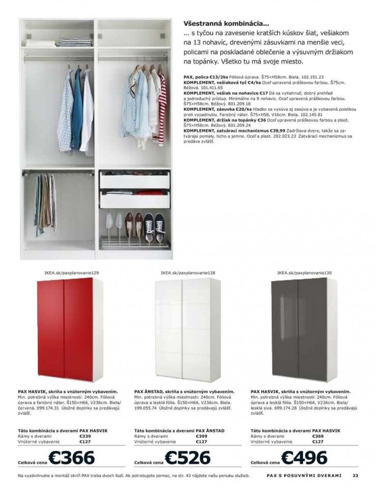 leták Ikea katalog - Skrine strana 23 leták Ikea katalog - Skrine strana 23