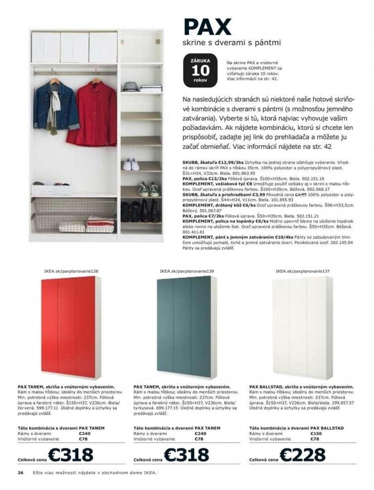 leták Ikea katalog - Skrine strana 26 leták Ikea katalog - Skrine strana 26