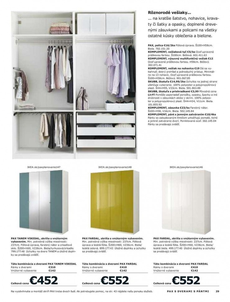 leták Ikea katalog - Skrine strana 29 leták Ikea katalog - Skrine strana 29