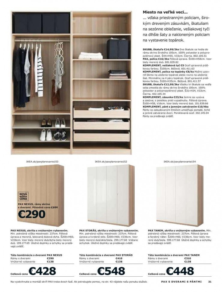 leták Ikea katalog - Skrine strana 31 leták Ikea katalog - Skrine strana 31