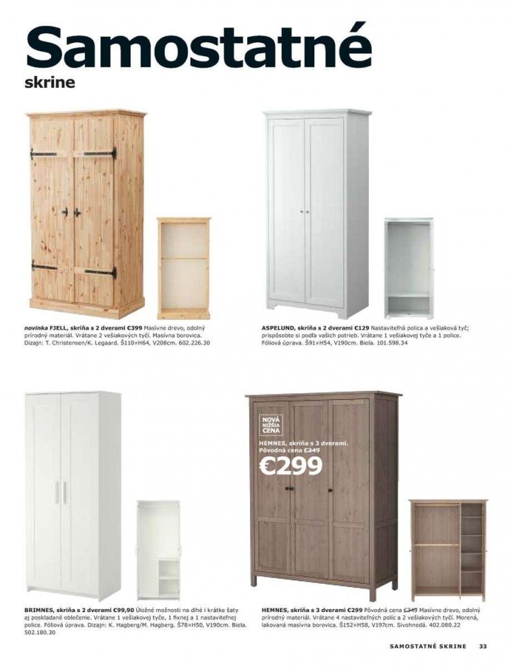 leták Ikea katalog - Skrine strana 33 leták Ikea katalog - Skrine strana 33