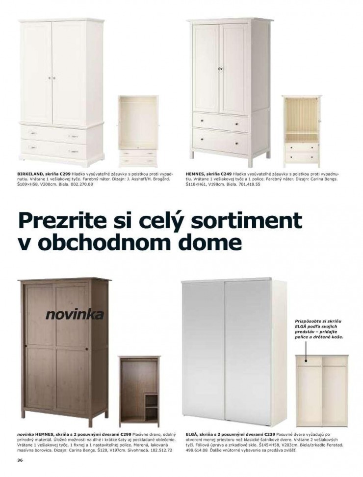 leták Ikea katalog - Skrine strana 36 leták Ikea katalog - Skrine strana 36