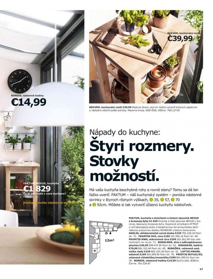 leták Kuchyne a spotrebiče Ikea strana 27 leták Kuchyne a spotrebiče Ikea strana 27