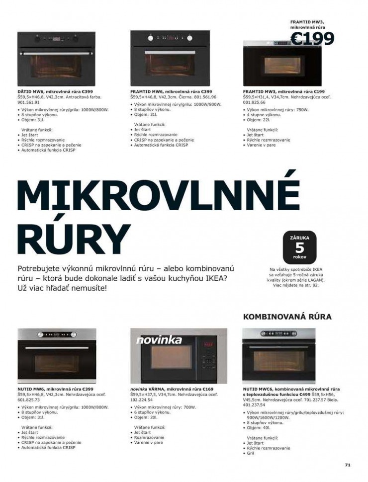 leták Kuchyne a spotrebiče Ikea strana 71 leták Kuchyne a spotrebiče Ikea strana 71