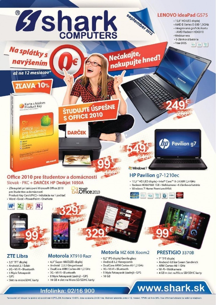 leták SHARK Computers akciový leták strana 1 leták SHARK Computers akciový leták strana 1