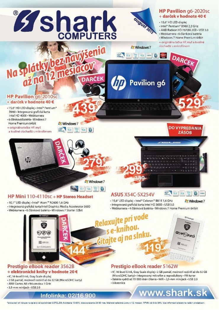 leták SHARK Computers akčný leták strana 1 leták SHARK Computers akčný leták strana 1