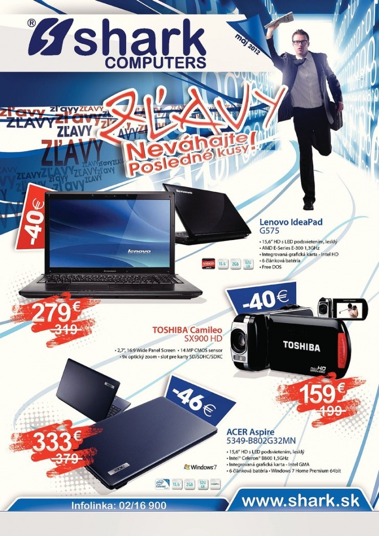 leták akčný leták SHARK Computers strana 1 leták akčný leták SHARK Computers strana 1