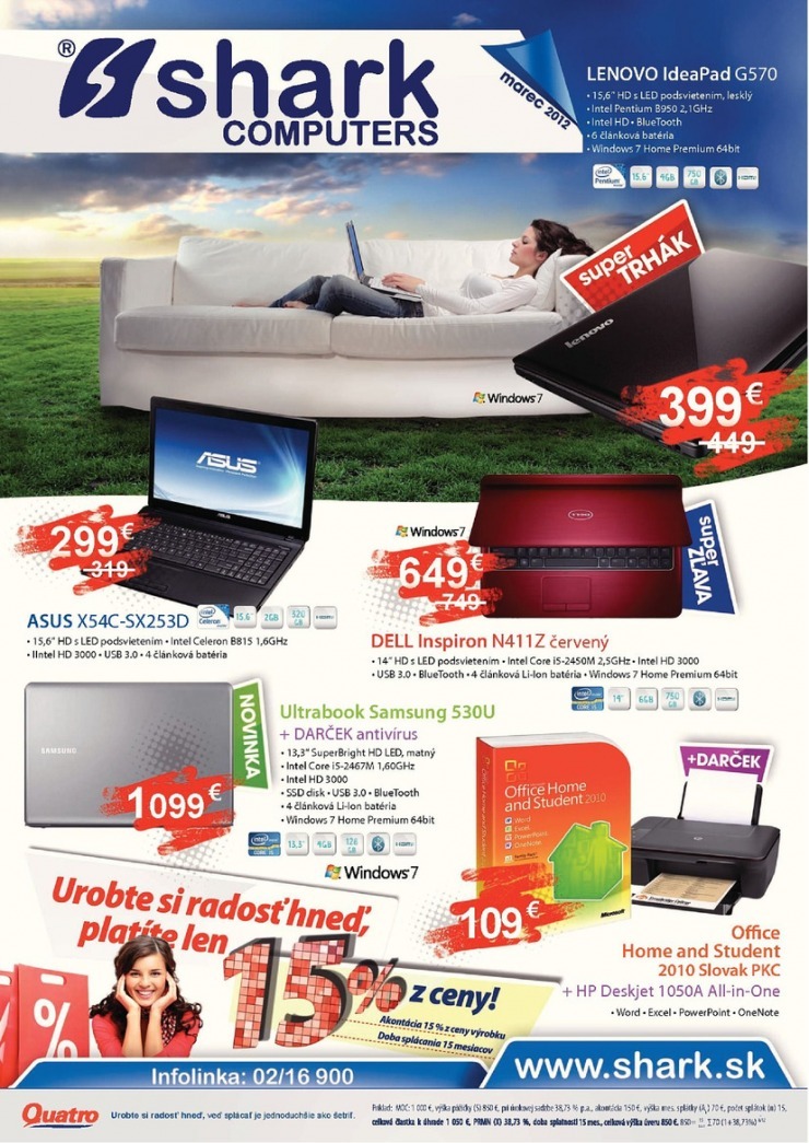 leták Leták SHARK Computers strana 1 leták Leták SHARK Computers strana 1