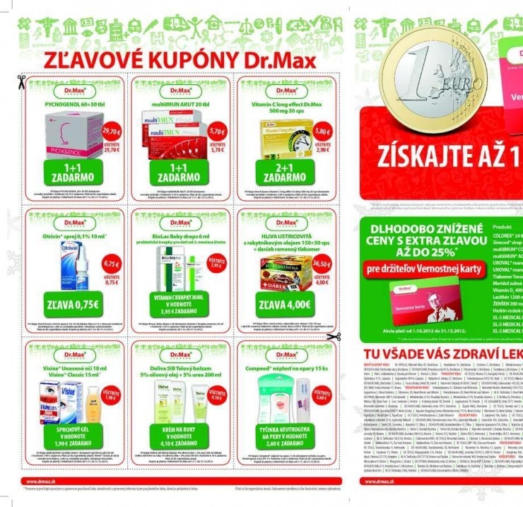 leták Dr.Max zľavové kupóny strana 1 leták Dr.Max zľavové kupóny strana 1