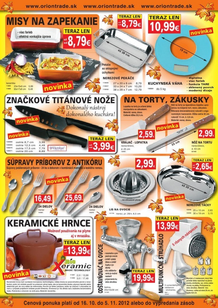 leták Oriontrade akčná ponuka strana 2 leták Oriontrade akčná ponuka strana 2