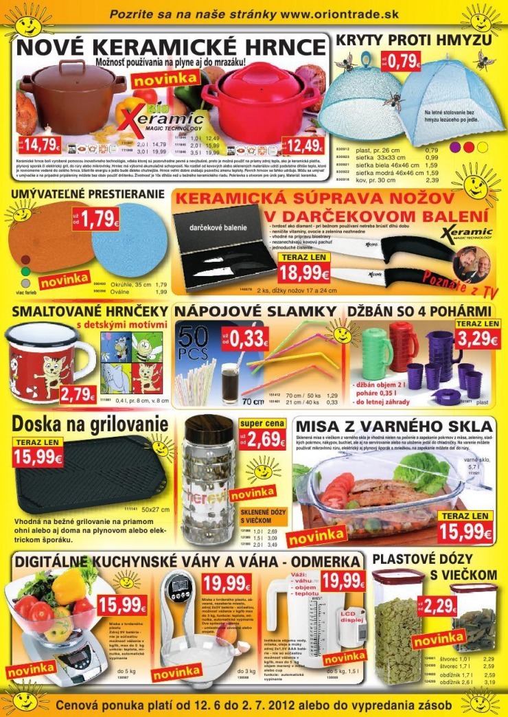 leták Oriontrade leták-letné ceny strana 2 leták Oriontrade leták-letné ceny strana 2