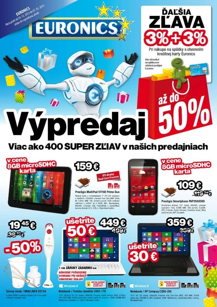 leták Euronics výpredaj strana 1 leták Euronics výpredaj strana 1