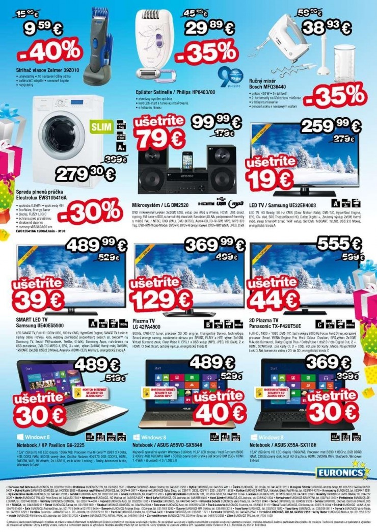 leták Euronics výpredaj strana 2 leták Euronics výpredaj strana 2