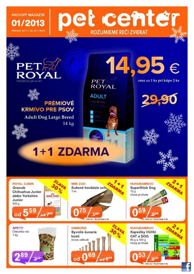 leták akčná ponuka Pet Center strana 1 leták akčná ponuka Pet Center strana 1