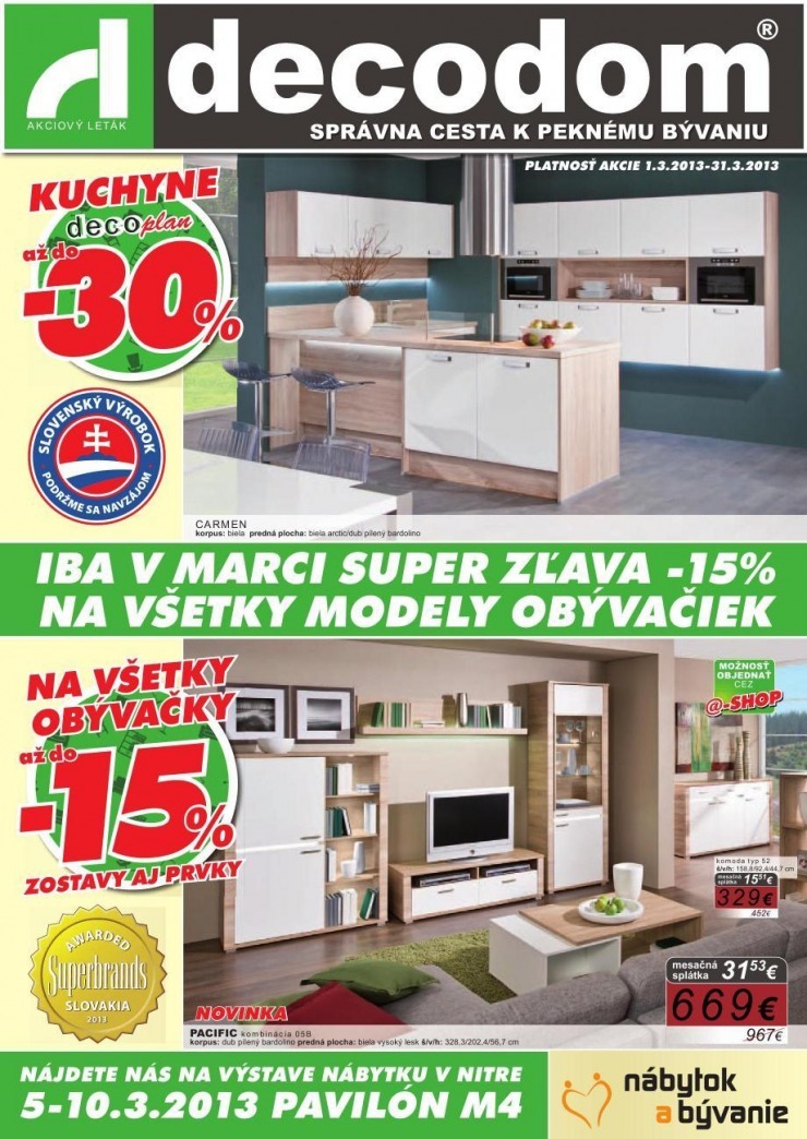 leták Decodom - kuchyne strana 1 leták Decodom - kuchyne strana 1