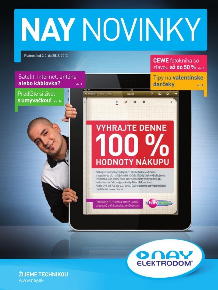 leták NAY Elektrodom - novinky strana 1 leták NAY Elektrodom - novinky strana 1