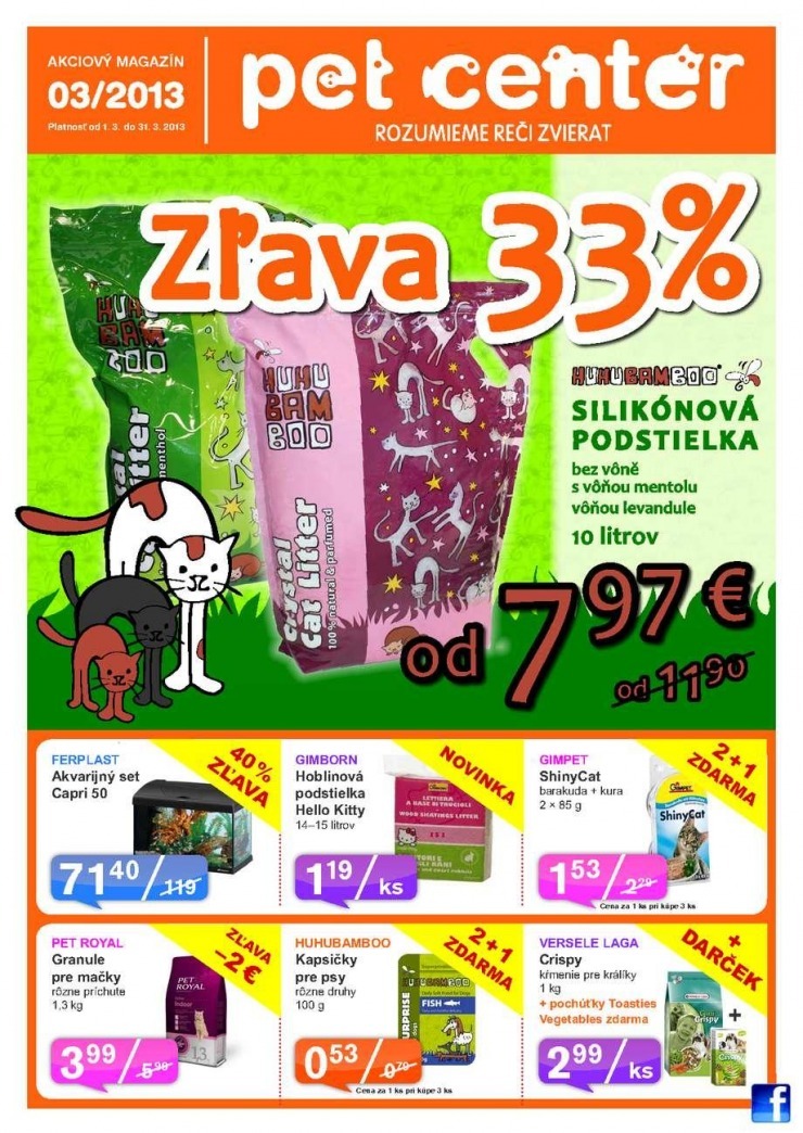 leták Pet Center - zľava strana 1 leták Pet Center - zľava strana 1