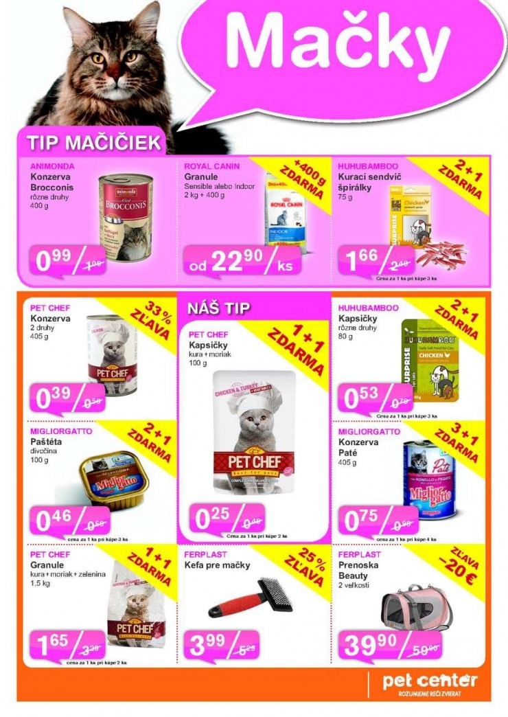 leták Pet Center - zľava strana 5 leták Pet Center - zľava strana 5
