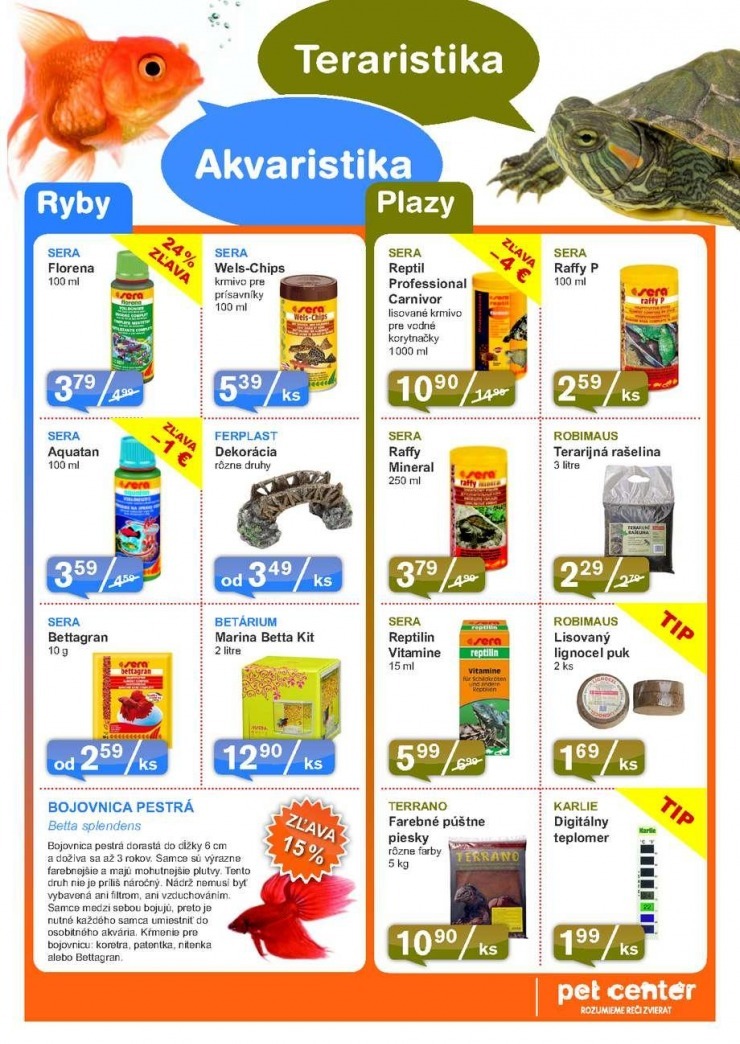 leták Pet Center - zľava strana 7 leták Pet Center - zľava strana 7
