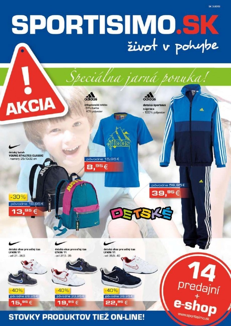 leták akciový leták Sportisimo strana 1 leták akciový leták Sportisimo strana 1
