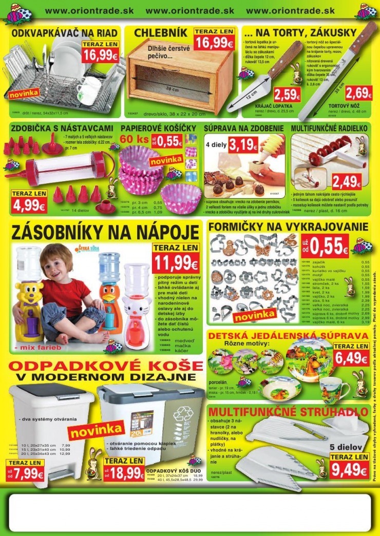 leták Oriontrade - Veľkonočné pečenie strana 4 leták Oriontrade - Veľkonočné pečenie strana 4
