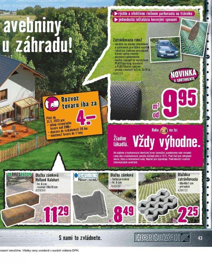 leták aktuálny katalóg HORNBACH strana 43 leták aktuálny katalóg HORNBACH strana 43