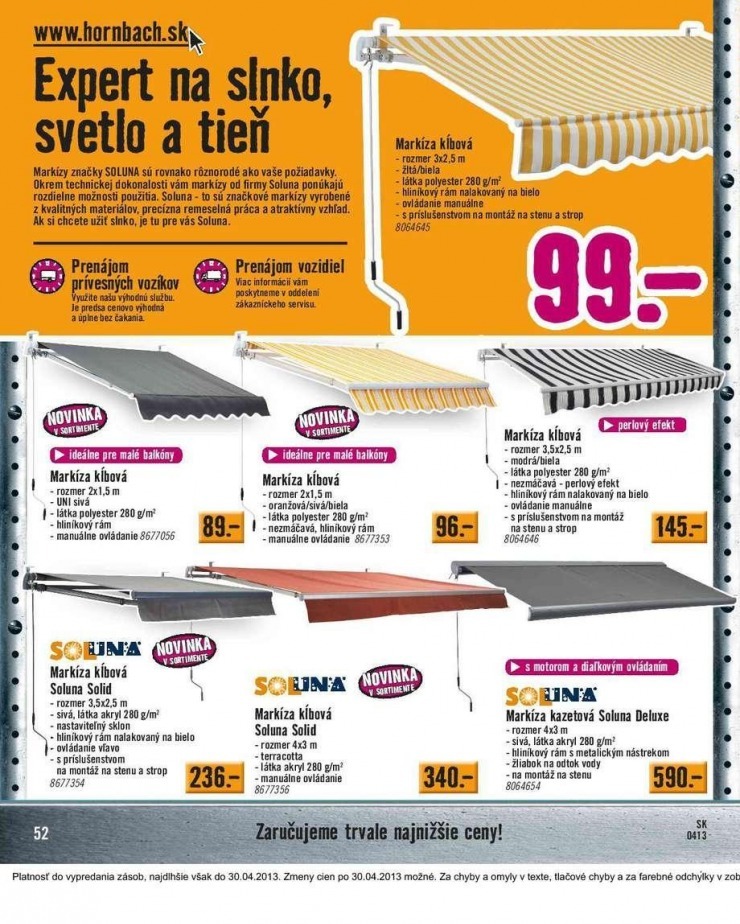 leták aktuálny katalóg HORNBACH strana 52 leták aktuálny katalóg HORNBACH strana 52