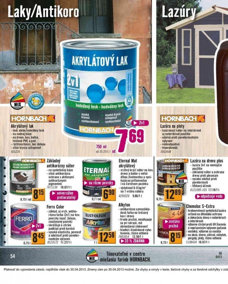 leták aktuálny katalóg HORNBACH strana 54 leták aktuálny katalóg HORNBACH strana 54