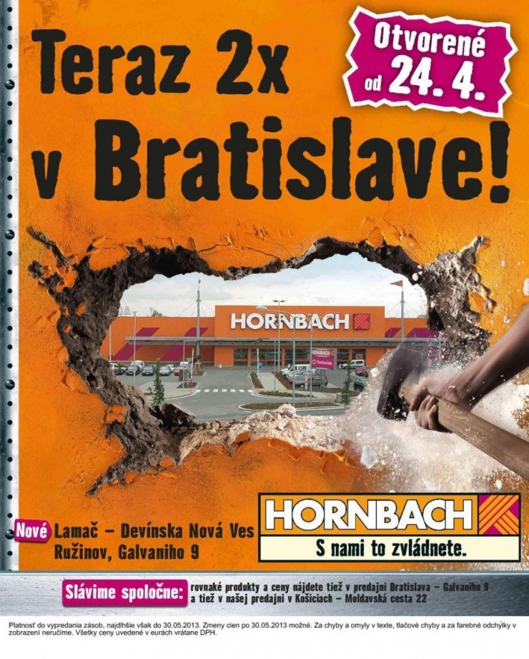 leták HORNBACH akciový leták strana 1 leták HORNBACH akciový leták strana 1