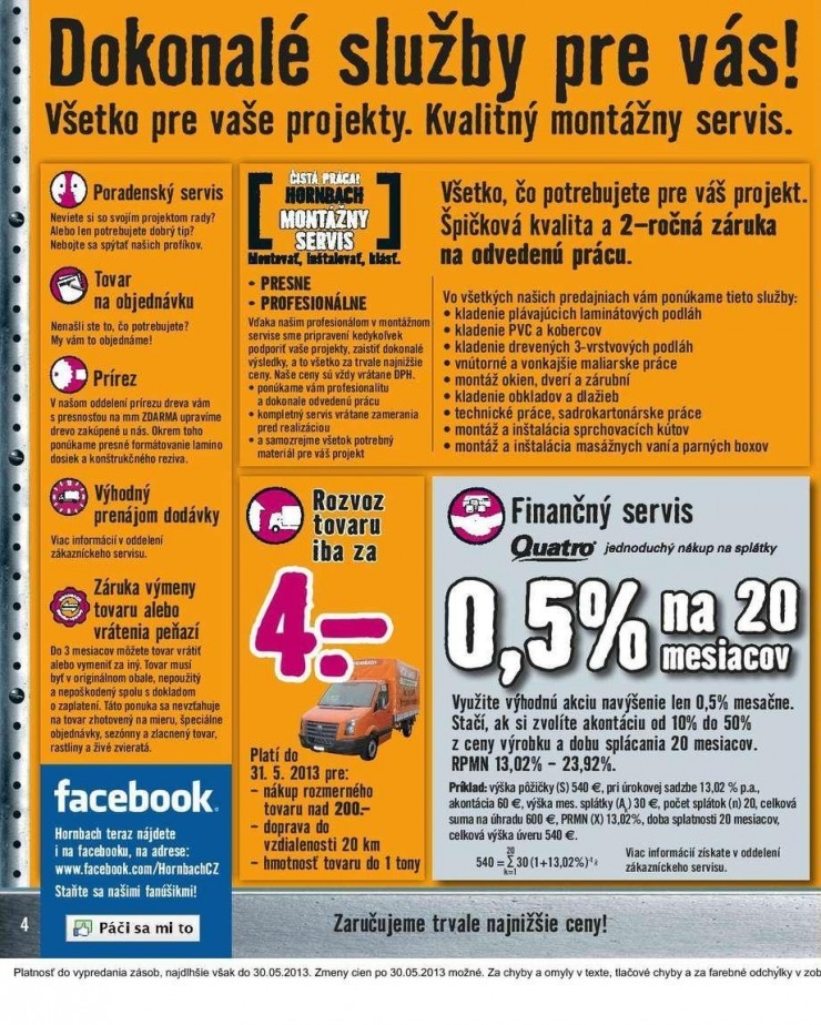 leták HORNBACH akciový leták strana 4 leták HORNBACH akciový leták strana 4