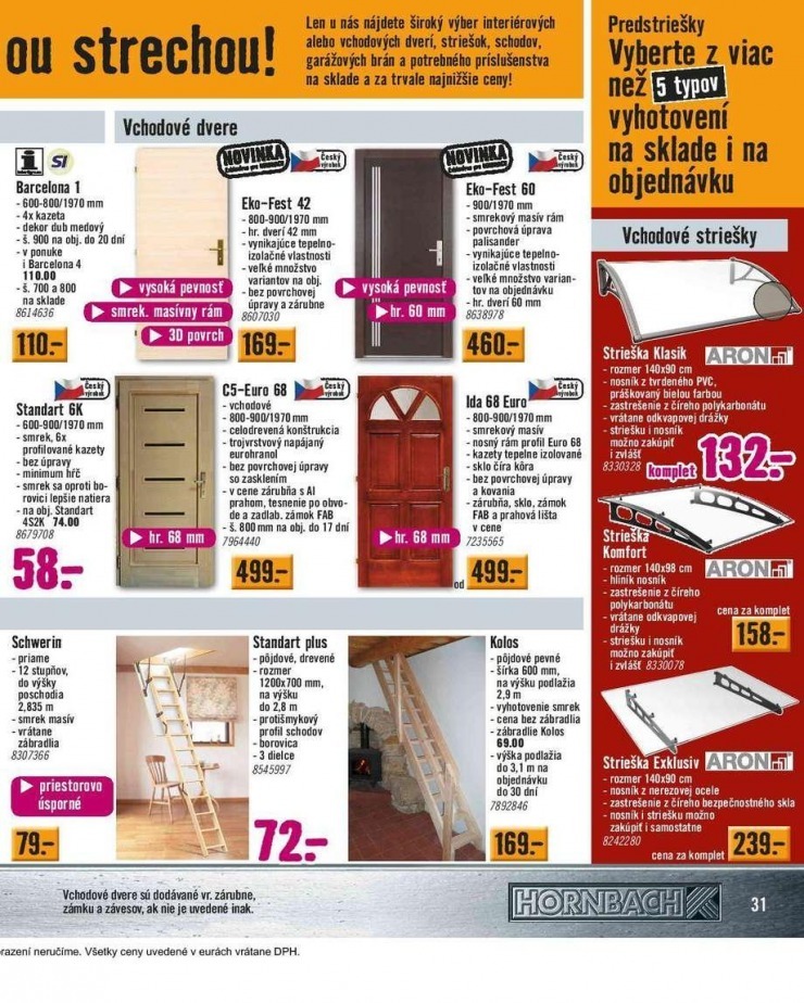 leták HORNBACH akciový leták strana 31 leták HORNBACH akciový leták strana 31