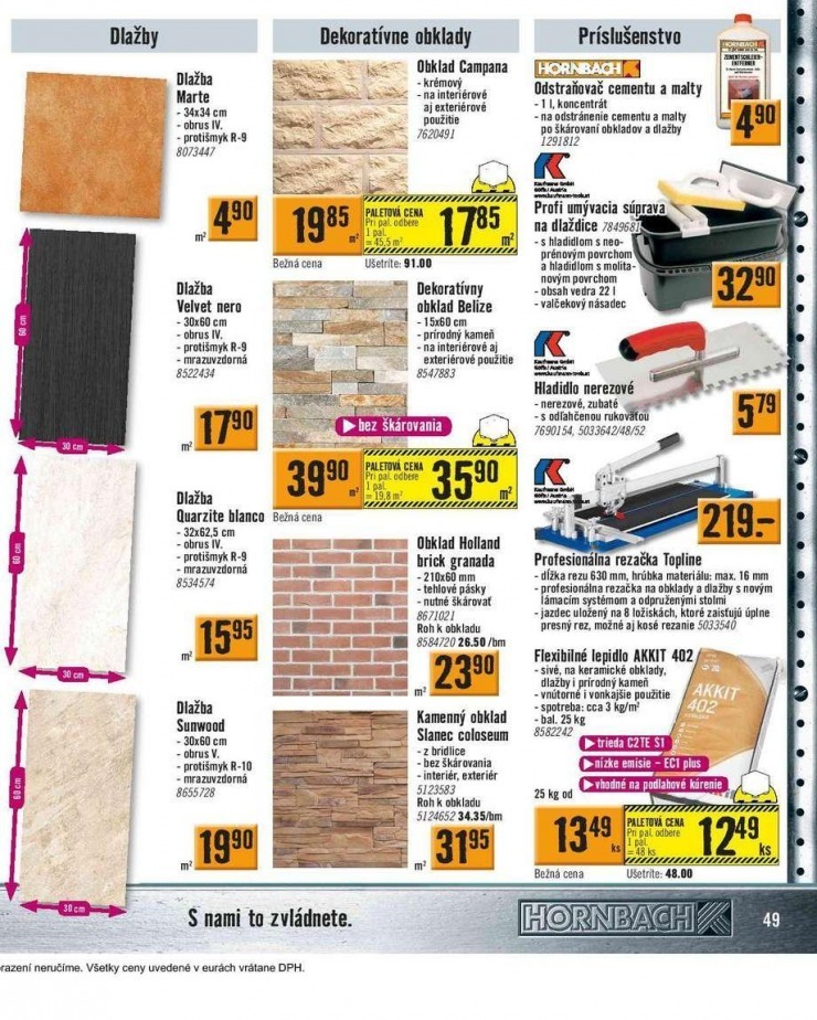 leták HORNBACH akciový leták strana 49 leták HORNBACH akciový leták strana 49