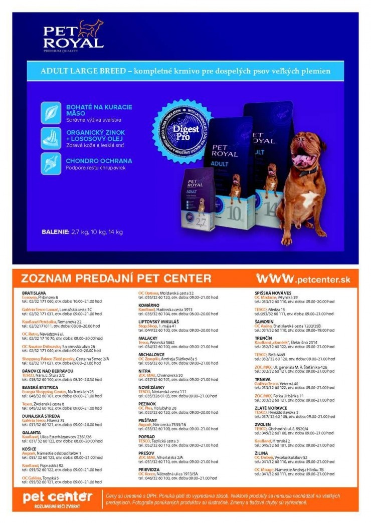 leták Pet Center akciový leták strana 8 leták Pet Center akciový leták strana 8