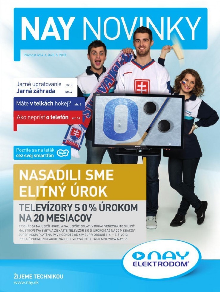 leták akciový leták NAY Elektrodom strana 1 leták akciový leták NAY Elektrodom strana 1
