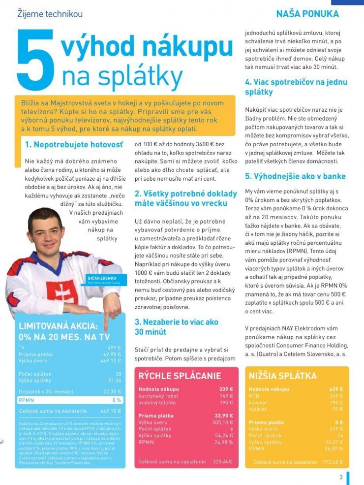 leták akciový leták NAY Elektrodom strana 3 leták akciový leták NAY Elektrodom strana 3