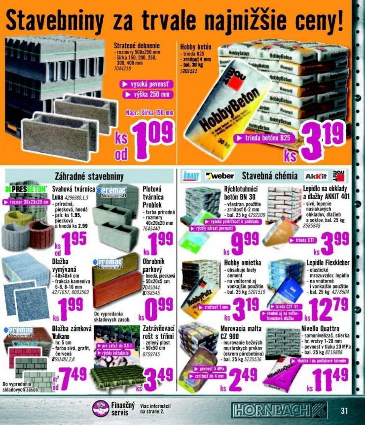 leták HORNBACH leták - podlahy strana 31 leták HORNBACH leták - podlahy strana 31