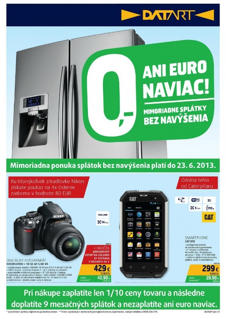 leták akciový leták Datart strana 1 leták akciový leták Datart strana 1
