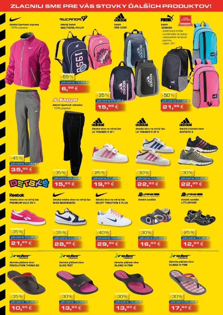 leták Sportisimo výpredaj strana 4 leták Sportisimo výpredaj strana 4