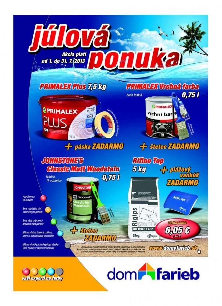 leták Dom farieb extra leták strana 1 leták Dom farieb extra leták strana 1