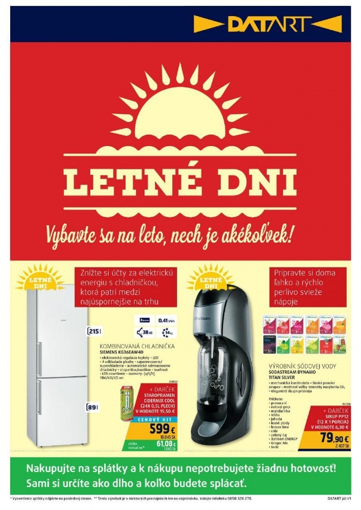leták Datart letné ceny strana 1 leták Datart letné ceny strana 1