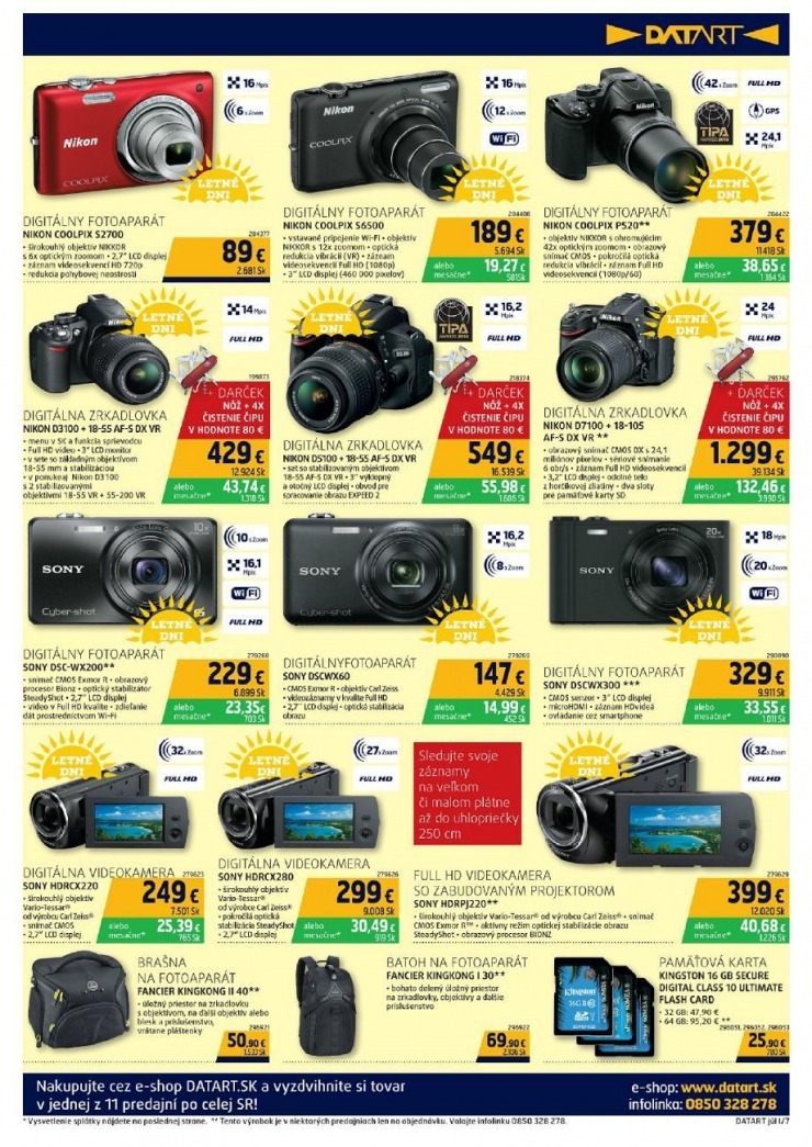 leták Datart letné ceny strana 7 leták Datart letné ceny strana 7